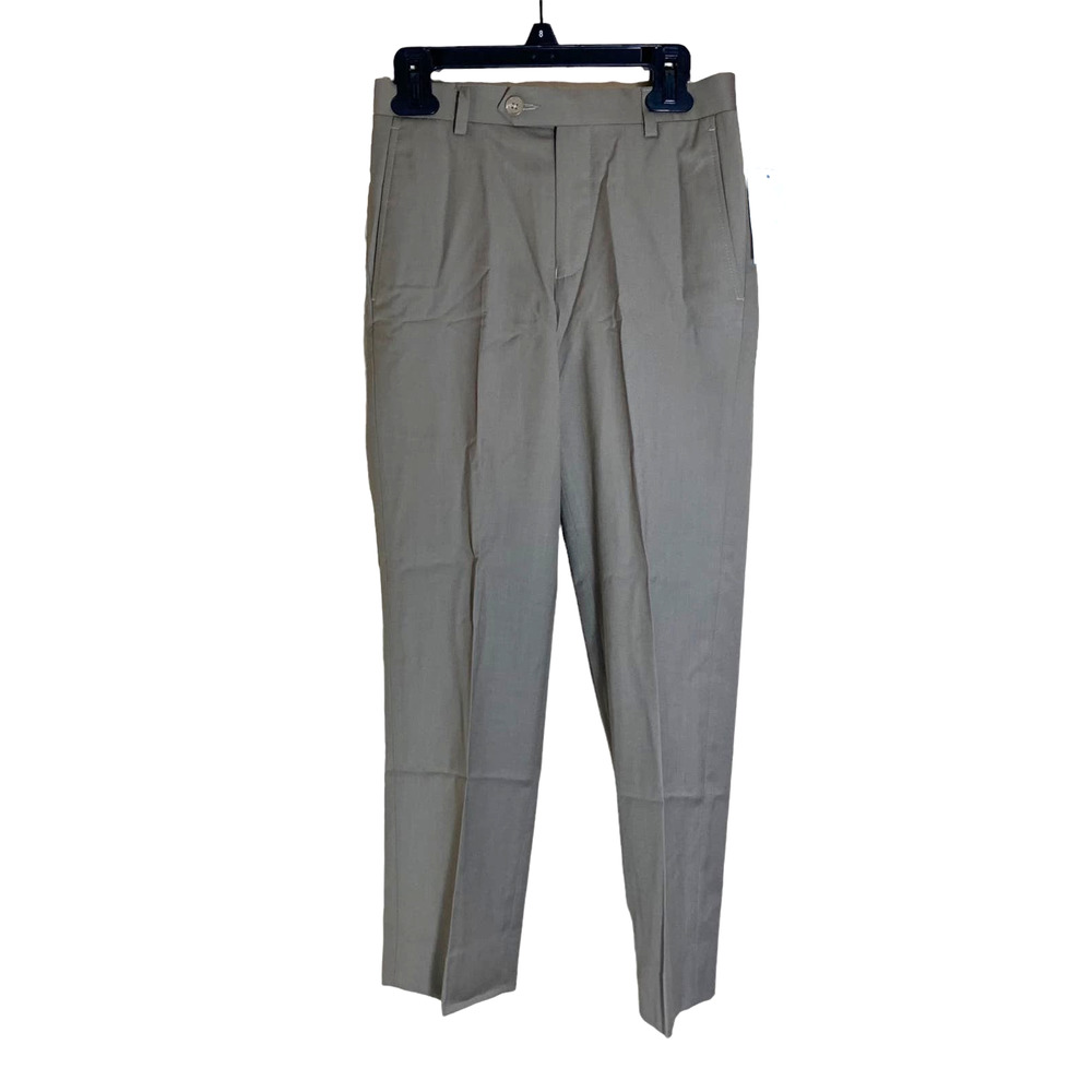 Boys Lauren Ralph Lauren Flat Front Dress Pants Slacks Tan Size Reg 8W
